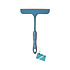 Blue Window Cleaner | Window Wiper Made of Rubber and Plastic | 16cm x 2cm x 26cm | Professional Glass Cleaner Extendable Tool | For Indoor and Outdoor Windows Mirrors Cars and Bathroom Blue Window Cleaner | Window Wiper Made of Rubber and Plastic | 16cm x 2cm x 26cm | Professional Glass Cleaner Extendable Tool | For Indoor and Outdoor Windows Mirrors Cars and Bathroom