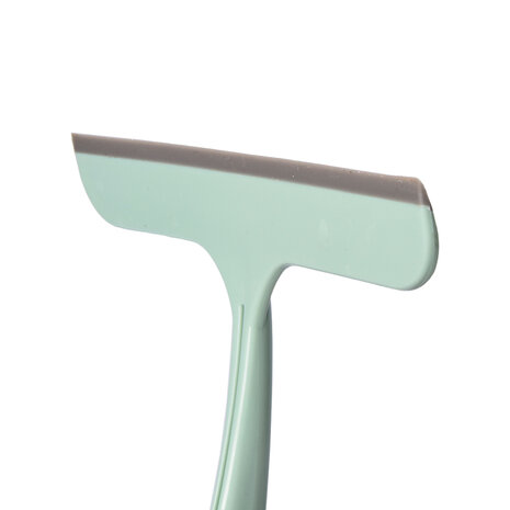 Discountershop Window Cleaner Set | 2 Pieces Green | Rubber and Plastic | 16cm x 2cm x 26cm | Ideal for Windows Mirrors Cars and More | Let them Shine with Spark