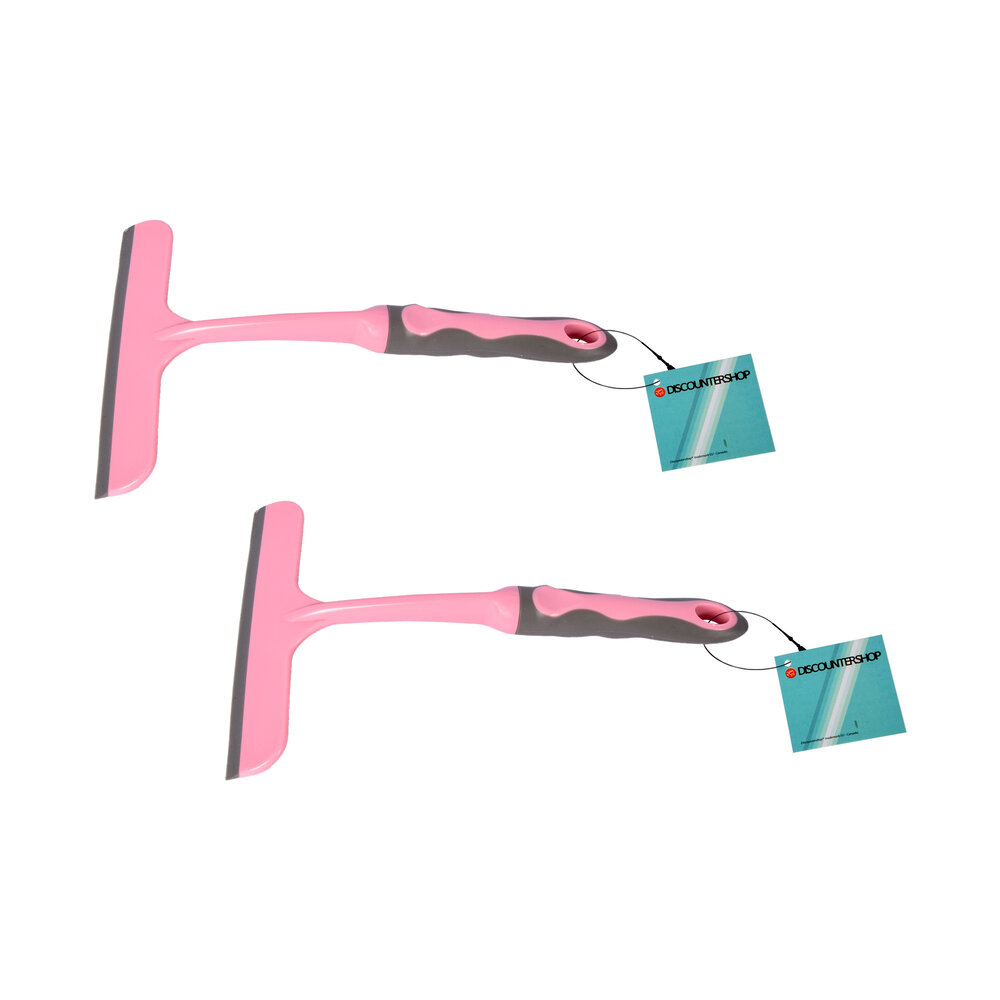 Discountershop Transformeer Uw Schoonmaak Ervaring met Onze Roze Raamreiniger Set | 2 Stuks | 16cm x 2cm x 26cm | Hoogwaardig Rubber en Kunststof  | Efficiënt voor Tegels en Glasreiniging | Gebruiksvriendelijk Ontwerp Discountershop Transformeer Uw Schoonmaak Ervaring met Onze Roze Raamreiniger Set | 2 Stuks | 16cm x 2cm x 26cm | Hoogwaardig Rubber en Kunststof  | Efficiënt voor Tegels en Glasreiniging | Gebruiksvriendelijk Ontwerp