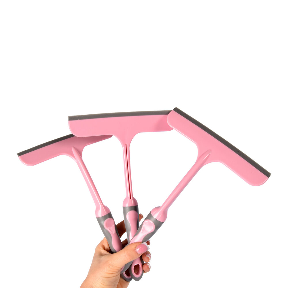 Discountershop Say Goodbye to Stains with Our 3-piece Pink Window Squeegee Set | Lightweight | Rubber & Plastic | Optimal Reach for Windows, Mirrors, and Cars | Efficient and Streak-free Cleaning Discountershop Say Goodbye to Stains with Our 3-piece Pink Window Squeegee Set | Lightweight | Rubber & Plastic | Optimal Reach for Windows, Mirrors, and Cars | Efficient and Streak-free Cleaning
