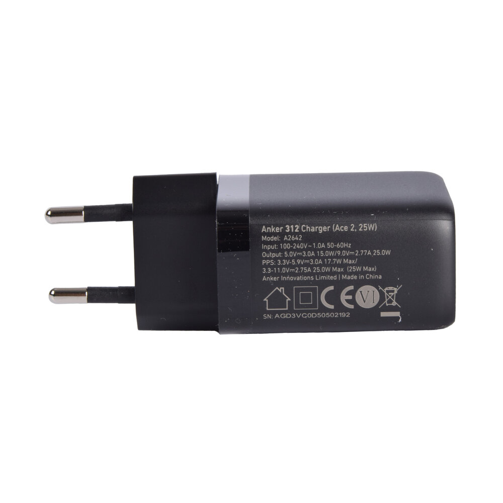 Discountershop Krachtige Anker 312 USB-C Charger (Ace2,25W) - Snellader voor Samsung Telefoons, Tablets en Meer Discountershop Krachtige Anker 312 USB-C Charger (Ace2,25W) - Snellader voor Samsung Telefoons, Tablets en Meer