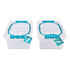 Ruime Opbergbox met Deksel - 30cm x 20.5cm x 12.5cm - 5 Liter - Twee stuks - Opbergdoos Ruime Opbergbox met Deksel - 30cm x 20.5cm x 12.5cm - 5 Liter - Twee stuks - Opbergdoos