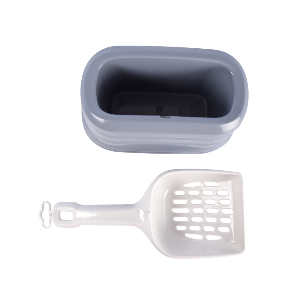 Discountershop Useful Food Scoop with Built-in Container - Environmentally Friendly - Battery (1x 3V CR2032) Not Included
