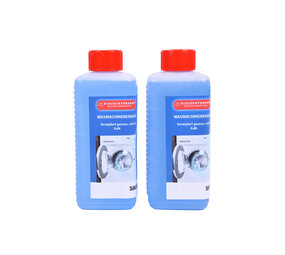 Discountershop Krachtige Wasmachinereiniger - Schoonmaakmiddelen - Reinigingsmiddel - 2 stuks x 500ml - Blauw – Kunststof Discountershop Krachtige Wasmachinereiniger - Schoonmaakmiddelen - Reinigingsmiddel - 2 stuks x 500ml - Blauw – Kunststof