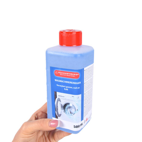 Discountershop Powerful Washing Machine Cleaner - Cleaning agents - Cleaning agent - 2 pieces x 500ml - Blue – Plastic Discountershop Powerful Washing Machine Cleaner - Cleaning agents - Cleaning agent - 2 pieces x 500ml - Blue – Plastic