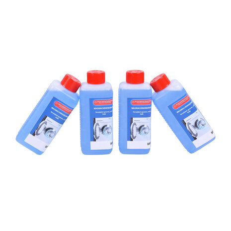 Discountershop Powerful Cleaning Solution for Your Washing Machine - Blue Washing Machine Cleaner - 4x500ml Bottles - 2160g Discountershop Powerful Cleaning Solution for Your Washing Machine - Blue Washing Machine Cleaner - 4x500ml Bottles - 2160g