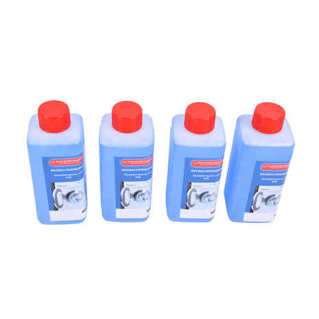 Discountershop Powerful Cleaning Solution for Your Washing Machine - Blue Washing Machine Cleaner - 4x500ml Bottles - 2160g Discountershop Powerful Cleaning Solution for Your Washing Machine - Blue Washing Machine Cleaner - 4x500ml Bottles - 2160g