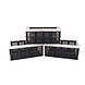 Discountershop Sturdy 32L Folding Crate without Lid | White Storage Box with Soft-Touch Han-dles | 50cm x 21cm x 33cm | Ideal for Clothing, Tools, Toys, and Groceries | Space-Saving Solution Discountershop Sturdy 32L Folding Crate without Lid | White Storage Box with Soft-Touch Han-dles | 50cm x 21cm x 33cm | Ideal for Clothing, Tools, Toys, and Groceries | Space-Saving Solution