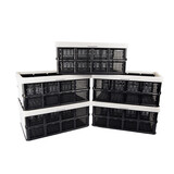Discountershop Storage Meets All Needs: Robust 32L Folding Crate | White | Lidless | 50cm x 21cm x 33cm | Makes Your Day More Efficient | Innovative Design for Ultimate Portabil-ity Discountershop Storage Meets All Needs: Robust 32L Folding Crate | White | Lidless | 50cm x 21cm x 33cm | Makes Your Day More Efficient | Innovative Design for Ultimate Portabil-ity