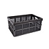 Opvouwbare Vouwkrat 32 Liter - Zwart Plastic - Inklapbare Boodschappen Kist - Extra Sterk & Stevig voor Binnen en Buiten - 50x21x33cm Opvouwbare Vouwkrat 32 Liter - Zwart Plastic - Inklapbare Boodschappen Kist - Extra Sterk & Stevig voor Binnen en Buiten - 50x21x33cm