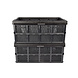 Discountershop Start Living by Smartly Organizing with Black Foldable 32 Liter Folding Crate | 50cm x 21cm x 33cm | Robust and Stackable | Innovative Lidless Design with Soft-Touch Handles Discountershop Start Living by Smartly Organizing with Black Foldable 32 Liter Folding Crate | 50cm x 21cm x 33cm | Robust and Stackable | Innovative Lidless Design with Soft-Touch Handles