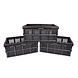 Discountershop Black Folding Crate 32L | 3-Piece Set of Unmissable Storage | Store Your Valu-ables with Care | Daily Convenience | 50cm x 21cm x 33cm | Perfect for Home, Office, and Camping Discountershop Black Folding Crate 32L | 3-Piece Set of Unmissable Storage | Store Your Valu-ables with Care | Daily Convenience | 50cm x 21cm x 33cm | Perfect for Home, Office, and Camping