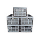 Discountershop Storage that Meets Every Need: Sustainable Blue 32-Liter Eco-Foldable Crate Made of Recycled Plastic | 50cm x 21cm x 33cm | Set of 5 | Safely Store, Keep Cool Discountershop Storage that Meets Every Need: Sustainable Blue 32-Liter Eco-Foldable Crate Made of Recycled Plastic | 50cm x 21cm x 33cm | Set of 5 | Safely Store, Keep Cool