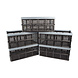 Discountershop Storage that Meets Every Need: Sustainable Blue 32-Liter Eco-Foldable Crate Made of Recycled Plastic | 50cm x 21cm x 33cm | Set of 5 | Safely Store, Keep Cool Discountershop Storage that Meets Every Need: Sustainable Blue 32-Liter Eco-Foldable Crate Made of Recycled Plastic | 50cm x 21cm x 33cm | Set of 5 | Safely Store, Keep Cool