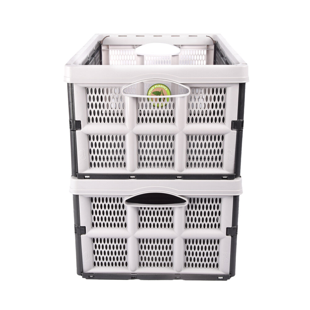 Discountershop Waar Opbergen Zorgeloos Is: Grijze Vouwkrat 32 Liter van Gerecycled Plastic | Set Van 2 | 50cm x 21cm x 33cm | Betrouwbare Opbergoplossing | Vereenvoudig Je Leven met Onze Opbergoplossingen Discountershop Waar Opbergen Zorgeloos Is: Grijze Vouwkrat 32 Liter van Gerecycled Plastic | Set Van 2 | 50cm x 21cm x 33cm | Betrouwbare Opbergoplossing | Vereenvoudig Je Leven met Onze Opbergoplossingen