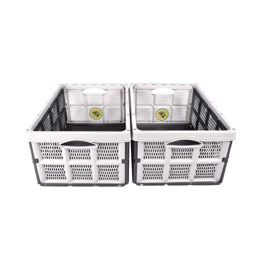 Discountershop Waar Opbergen Zorgeloos Is: Grijze Vouwkrat 32 Liter van Gerecycled Plastic | Set Van 2 | 50cm x 21cm x 33cm | Betrouwbare Opbergoplossing | Vereenvoudig Je Leven met Onze Opbergoplossingen Discountershop Waar Opbergen Zorgeloos Is: Grijze Vouwkrat 32 Liter van Gerecycled Plastic | Set Van 2 | 50cm x 21cm x 33cm | Betrouwbare Opbergoplossing | Vereenvoudig Je Leven met Onze Opbergoplossingen