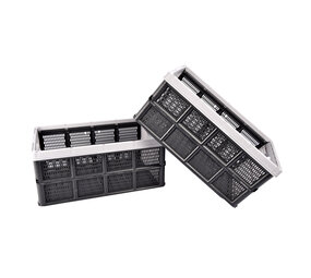 Discountershop Storage is Worry-Free: Gray Foldable Crate 32 Liters Made of Recycled Plastic | Set of 2 | 50cm x 21cm x 33cm | Reliable Storage Solution | Simplify Your Life with Our Storage Solutions Discountershop Storage is Worry-Free: Gray Foldable Crate 32 Liters Made of Recycled Plastic | Set of 2 | 50cm x 21cm x 33cm | Reliable Storage Solution | Simplify Your Life with Our Storage Solutions