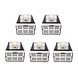 Discountershop 32 Liter Gray Foldable Crate | 50cm x 21cm x 33cm | 5-Piece Set | Smart Storage Pre-serving Smiles and Creating Space | Made from Recycled Plastic | Perfect for Home or On-the-Go Discountershop 32 Liter Gray Foldable Crate | 50cm x 21cm x 33cm | 5-Piece Set | Smart Storage Pre-serving Smiles and Creating Space | Made from Recycled Plastic | Perfect for Home or On-the-Go