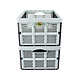 Discountershop Simplify Space with Mint Green Foldable Crate 32 Liters | 50cm x 21cm x 33cm | Made from Recycled Plastic | Stress-Free Storage Solutions Discountershop Simplify Space with Mint Green Foldable Crate 32 Liters | 50cm x 21cm x 33cm | Made from Recycled Plastic | Stress-Free Storage Solutions