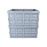 Discountershop Snelle en Eenvoudige Opberging Met Blauwe Opvouwbare Vouwkrat 45 Liter van Gehard Plastic | 2 Delige | 53cm x 40cm x 26cm | Twee Zijhandgrepen | Max  Belasting 35 kg | Berg Op met Gemak Discountershop Snelle en Eenvoudige Opberging Met Blauwe Opvouwbare Vouwkrat 45 Liter van Gehard Plastic | 2 Delige | 53cm x 40cm x 26cm | Twee Zijhandgrepen | Max  Belasting 35 kg | Berg Op met Gemak