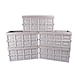 Discountershop Customize Your Storage Experience With Grey Folding Crate 45L | Hardened Plastic | Max. Load 35 kg | 53cm x 40cm x 26cm | 5 Pieces | Storage for Clothes and Tools Discountershop Customize Your Storage Experience With Grey Folding Crate 45L | Hardened Plastic | Max. Load 35 kg | 53cm x 40cm x 26cm | 5 Pieces | Storage for Clothes and Tools