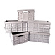 Discountershop Customize Your Storage Experience With Grey Folding Crate 45L | Hardened Plastic | Max. Load 35 kg | 53cm x 40cm x 26cm | 5 Pieces | Storage for Clothes and Tools Discountershop Customize Your Storage Experience With Grey Folding Crate 45L | Hardened Plastic | Max. Load 35 kg | 53cm x 40cm x 26cm | 5 Pieces | Storage for Clothes and Tools