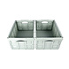 Discountershop Mint Green Folding Crate 45L | 2 Pieces | Foldable Storage Crate without Lid | Sturdy Plastic Crate with Handles | Load Capacity up to 35kg | 53cm x 40cm x 26cm | For Groceries, Tools, and Toys Discountershop Mint Green Folding Crate 45L | 2 Pieces | Foldable Storage Crate without Lid | Sturdy Plastic Crate with Handles | Load Capacity up to 35kg | 53cm x 40cm x 26cm | For Groceries, Tools, and Toys