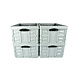 Discountershop 4x Stylish Storage Solution: Folding Crate in Fresh Mint Green | Practical and Du-rable | 45L | Easy to Carry | Ideal for Home and On-the-Go | For Clothes, Tools, and More Discountershop 4x Stylish Storage Solution: Folding Crate in Fresh Mint Green | Practical and Du-rable | 45L | Easy to Carry | Ideal for Home and On-the-Go | For Clothes, Tools, and More