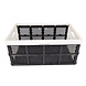 Discountershop Foldable Storage Crate 32 Liter - Collapsible Grocery Crate with Handles - Multifunctional Storage Box for Home, Travel, Camping and DIY Discountershop Foldable Storage Crate 32 Liter - Collapsible Grocery Crate with Handles - Multifunctional Storage Box for Home, Travel, Camping and DIY