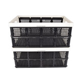 Discountershop Georganiseerde Opslagoplossing - Praktisch Vouwkrat - 32L Capaciteit - Witte Plastic - Inklapbaar - Met Twee Zijhandvatten - Afmetingen: 48cm x 35cm x 24cm - Set Van 2 Discountershop Georganiseerde Opslagoplossing - Praktisch Vouwkrat - 32L Capaciteit - Witte Plastic - Inklapbaar - Met Twee Zijhandvatten - Afmetingen: 48cm x 35cm x 24cm - Set Van 2
