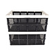Discountershop Organized Storage Solution - Practical Folding Crate - 32L Capacity - White Plastic - Collapsible - With Two Side Handles - Dimensions: 48cm x 35cm x 24cm - Set Of 2 Discountershop Organized Storage Solution - Practical Folding Crate - 32L Capacity - White Plastic - Collapsible - With Two Side Handles - Dimensions: 48cm x 35cm x 24cm - Set Of 2