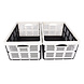 Discountershop Georganiseerde Opslagoplossing - Praktisch Vouwkrat - 32L Capaciteit - Witte Plastic - Inklapbaar - Met Twee Zijhandvatten - Afmetingen: 48cm x 35cm x 24cm - Set Van 2 Discountershop Georganiseerde Opslagoplossing - Praktisch Vouwkrat - 32L Capaciteit - Witte Plastic - Inklapbaar - Met Twee Zijhandvatten - Afmetingen: 48cm x 35cm x 24cm - Set Van 2