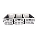 Discountershop Easy To Use Foldable Folding Crate - 32 Liters - White Plastic - Collapsible - With 2 Side Handles - 3 Pieces Discountershop Easy To Use Foldable Folding Crate - 32 Liters - White Plastic - Collapsible - With 2 Side Handles - 3 Pieces