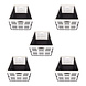 Discountershop Functional Folding Crate - 32L Capacity - Made of White Plastic - Collapsible - Equipped with 2 Side Handles - Contains 5 Crates - 48cm x 35cm x 24cm Discountershop Functional Folding Crate - 32L Capacity - Made of White Plastic - Collapsible - Equipped with 2 Side Handles - Contains 5 Crates - 48cm x 35cm x 24cm