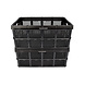 Discountershop Duo Foldable Crates - 32 Liters Space - Black Plastic Material - Easily Collapsible - Dimensions: 48cm x 35cm x 24cm Discountershop Duo Foldable Crates - 32 Liters Space - Black Plastic Material - Easily Collapsible - Dimensions: 48cm x 35cm x 24cm