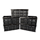 Discountershop Inklapbaar Vouwkrat van Plastic - 32 Liter - opbergkrat zonder deksel - Zwart - Set van 5 - Vouwbox - 48cm x 35cm x 24cm - Twee zijhandvatten Discountershop Inklapbaar Vouwkrat van Plastic - 32 Liter - opbergkrat zonder deksel - Zwart - Set van 5 - Vouwbox - 48cm x 35cm x 24cm - Twee zijhandvatten