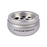 Discountershop Elegant Aluminum Cigarette Ashtray For Indoors - Storm Ashtray - Silver-Colored - Diameter: 10cm