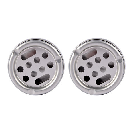 Discountershop Silver Storm Ashtray For Indoor Use - Set Of 2 - Made Of Lightweight Aluminum - Dimensions: 5.5cm x 10cm. Discountershop Silver Storm Ashtray For Indoor Use - Set Of 2 - Made Of Lightweight Aluminum - Dimensions: 5.5cm x 10cm.