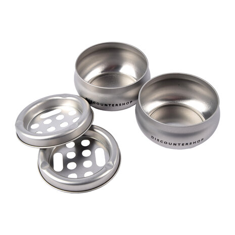 Discountershop Silver Storm Ashtray For Indoor Use - Set Of 2 - Made Of Lightweight Aluminum - Dimensions: 5.5cm x 10cm. Discountershop Silver Storm Ashtray For Indoor Use - Set Of 2 - Made Of Lightweight Aluminum - Dimensions: 5.5cm x 10cm.