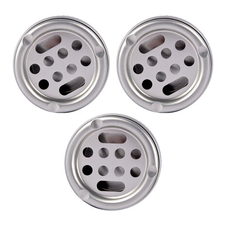 Discountershop 3x Aluminium Stormasbak - Zilverkleurige Sigarettenasbak voor Binnen - Capaciteit van 3 - Slechts 180g - Afmetingen 5.5cm x 10cm Discountershop 3x Aluminium Stormasbak - Zilverkleurige Sigarettenasbak voor Binnen - Capaciteit van 3 - Slechts 180g - Afmetingen 5.5cm x 10cm