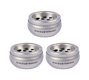 Discountershop 3x Aluminium Stormasbak - Zilverkleurige Sigarettenasbak voor Binnen - Capaciteit van 3 - Slechts 180g - Afmetingen 5.5cm x 10cm Discountershop 3x Aluminium Stormasbak - Zilverkleurige Sigarettenasbak voor Binnen - Capaciteit van 3 - Slechts 180g - Afmetingen 5.5cm x 10cm