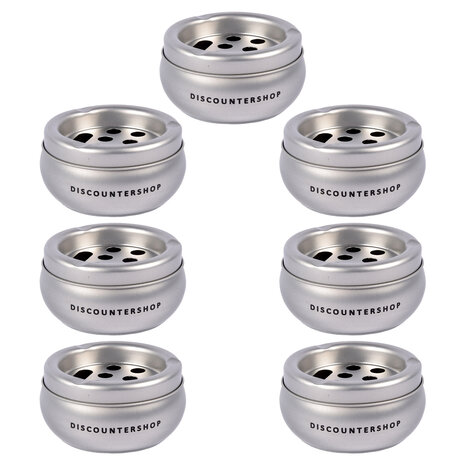Discountershop Kwalitatieve Aluminium Asbak - Zilverkleurige Stormasbak voor Binnen - Ruimte voor 7 Sigaretten - 5.5cm Hoog - 10cm Diameter Discountershop Kwalitatieve Aluminium Asbak - Zilverkleurige Stormasbak voor Binnen - Ruimte voor 7 Sigaretten - 5.5cm Hoog - 10cm Diameter