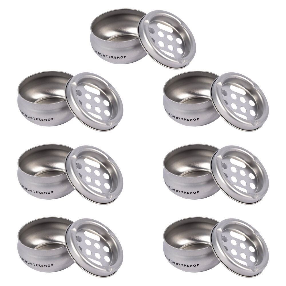 Discountershop Kwalitatieve Aluminium Asbak - Zilverkleurige Stormasbak voor Binnen - Ruimte voor 7 Sigaretten - 5.5cm Hoog - 10cm Diameter Discountershop Kwalitatieve Aluminium Asbak - Zilverkleurige Stormasbak voor Binnen - Ruimte voor 7 Sigaretten - 5.5cm Hoog - 10cm Diameter