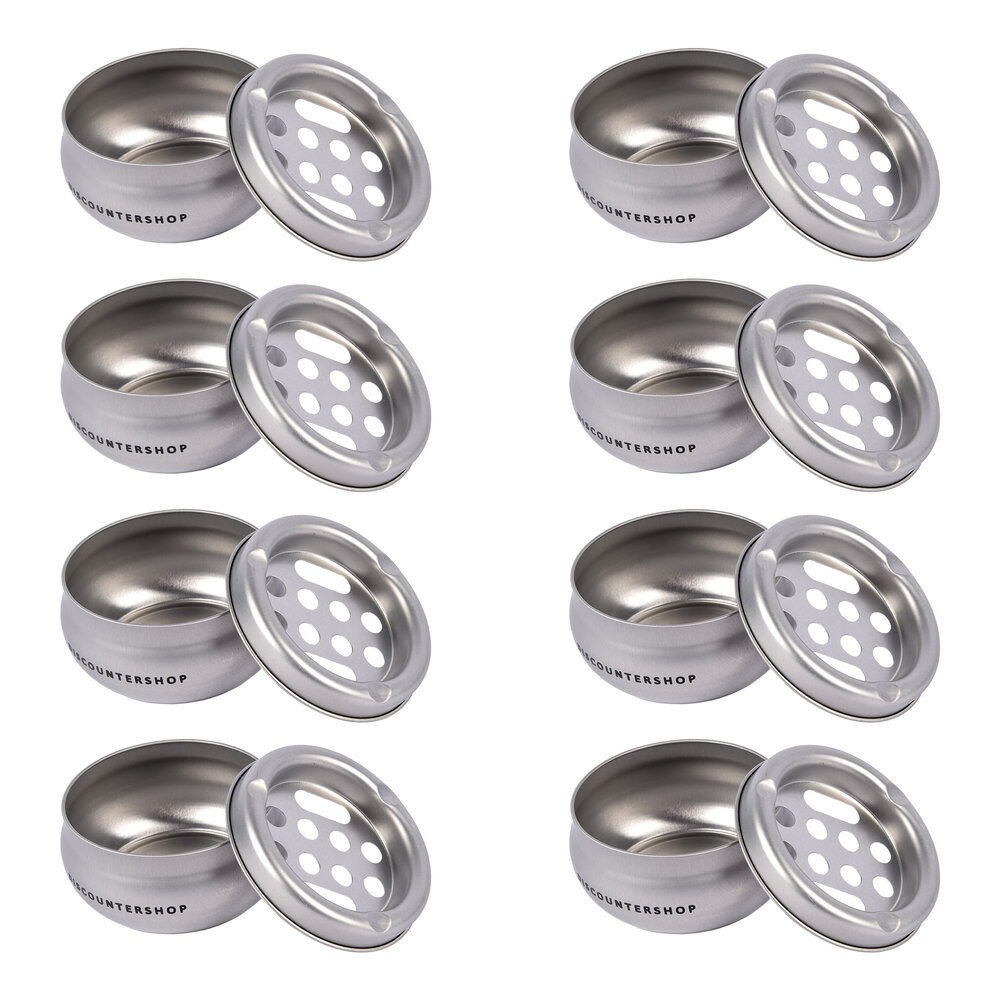 Discountershop Zilveren Aluminium Stormasbak voor Binnen - 8 Sigaret Inhoud - Lichtgewicht - 5.5cm Hoog - 10cm Diameter Discountershop Zilveren Aluminium Stormasbak voor Binnen - 8 Sigaret Inhoud - Lichtgewicht - 5.5cm Hoog - 10cm Diameter