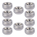 Discountershop Functionele Zilveren Aluminium Stormasbak - 10 Sigaretten Capaciteit - Hoogte 5.5 cm - Diameter 10 cm - Voor Binnen