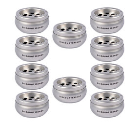 Discountershop Functionele Zilveren Aluminium Stormasbak - 10 Sigaretten Capaciteit - Hoogte 5.5 cm - Diameter 10 cm - Voor Binnen Discountershop Functionele Zilveren Aluminium Stormasbak - 10 Sigaretten Capaciteit - Hoogte 5.5 cm - Diameter 10 cm - Voor Binnen