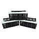 Discountershop Set of Three Collapsible Folding Crates for Efficient Clothes Storage - 40 Liters Each! Equipped with two handles - Dimensions: 50cm x 34cm x 24cm Discountershop Set of Three Collapsible Folding Crates for Efficient Clothes Storage - 40 Liters Each! Equipped with two handles - Dimensions: 50cm x 34cm x 24cm