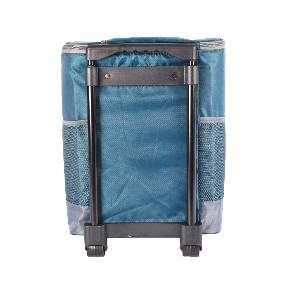 Discountershop Koeltas met Wielen - 28L Inhoud - 31cm x 24cm x 38cm - Handige Picknickkoeltas voor Verse Maaltijden