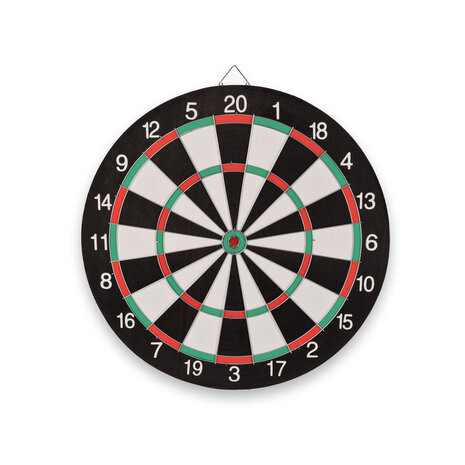 Merkloos  DartBord - incl. 6x Steeltip dartpijlen - Ø bord: 45cm dubbelzijdig speelbaar Steeldarts Merkloos  DartBord - incl. 6x Steeltip dartpijlen - Ø bord: 45cm dubbelzijdig speelbaar Steeldarts