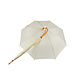 Discountershop Paraplu met Houten Handvat 98cm Diameter - White Vanille | Automatisch & Windproof - Unisex